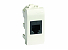 Компьютерная розетка RJ45 кат.5e экран. (8P8C, Hyperline, Dual IDC: 110&Krone) Brava, белая, 1мод