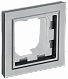 BRITE Рамка 1-мест. IP44 РУ-1-БрС-44 сталь IEK