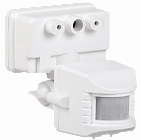 Датчик движения ДД 019 белый, макс. нагрузка 1100Вт, угол обзора 120град., дальность 12м, IP44, IEK