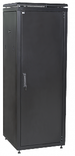 ITK Шкаф сетевой 19" LINEA N 18U 600х600 мм металлическая передняя дверь черный