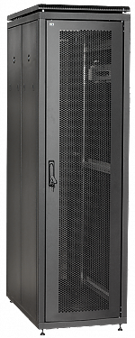 ITK Шкаф сетевой 19" LINEA N 24U 600х800 мм перфорированная передняя дверь черный