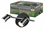 Спот LED СНС 2х5Вт, 3000 K, 230 В, 50 Гц, IP44, Костус, черный/хром TDM