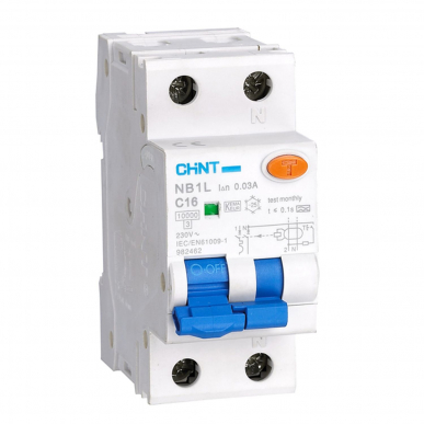 Диф. автомат NB1L 1P+N C20 30мА тип AC 10кА (36mm) (R) Chint