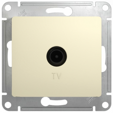 GLOSSA TV РОЗЕТКА оконечная 1DB, механизм, БЕЖЕВЫЙ