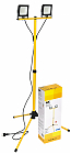 Прожектор LED СДО 06-2х30Ш штатив 6500К IP65 черный IEK