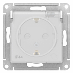 ATLASDESIGN AQUA РОЗЕТКА с заземл. со шторк с крышк., 16А, IP44, механизм, БЕЛЫЙ