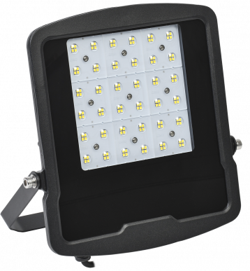 Прожектор LED СДО 08-100 PRO 30град 5000К IP65 черный IEK