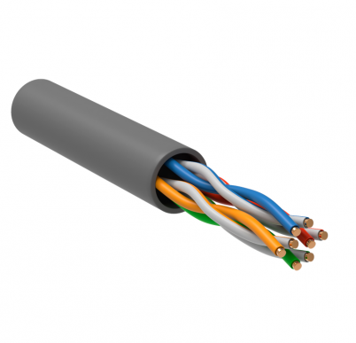 ITK Витая пара F/UTP кат.5E 4х2х0,52 solid PVC серый РФ/Т (1/305)