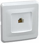 РК10-ВБ Розетка 1-ая комп. RJ45 Cat5e ВЕГА белый IEK