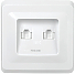 РК10-2-ВБ Розетка 2-ая комп. RJ45 Cat5e ВЕГА белый IEK