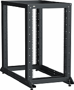 ITK LINEA F Стойка 2-рамная 20U 600х600-1000мм черная