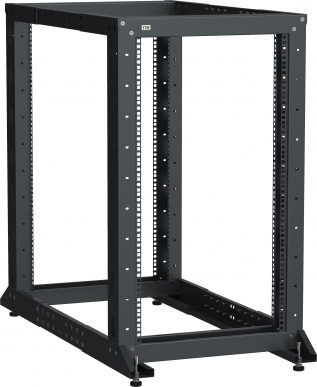 ITK LINEA F Стойка 2-рамная 52U 600х600-1000мм черная