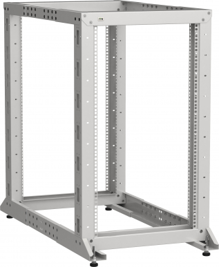 ITK LINEA F Стойка 2-рамная 52U 600х600-1000мм серая