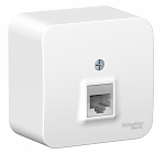 BLANCA О/У РОЗЕТКА компьютерная RJ45, кат.5E, ИЗОЛ.ПЛ.,БЕЛЫЙ